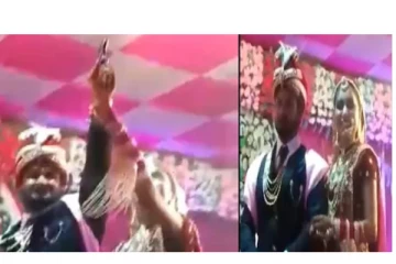 மணமேடையில் மணமகன் செய்த காரியம் - திடுக்கிட்டு அலறிய விருந்தினர்கள் - வைரல் வீடியோ