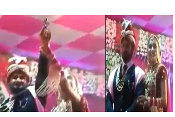 மணமேடையில் பட்.. பட்.. பட்டென துப்பாக்கியால் சுட்ட மணமகன் - திடுக்கிட்டு நின்ற விருந்தினர்கள் - தமிழ்நாடு