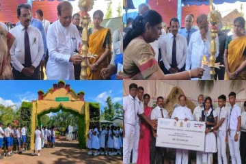 மல்லாவி மத்தியகல்லூரியில் தொழில் முனைப்புடன் கூடிய பாடசாலைத் தோட்ட கண்காட்சி