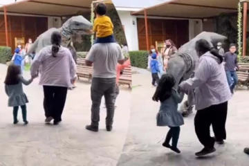 துரத்திய டைனோசர்... குழந்தையை கழற்றிவிட்டு தப்பித்த தாய்! இப்படியும் ஒரு தாயா?