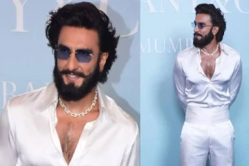 ரூ. 2 கோடி மதிப்புள்ள வைர முறுக்கு சங்கிலி, ஹை ஹீல்ஸ்! வித்தியாசமான தோற்றத்தில் ரன்வீர் சிங்