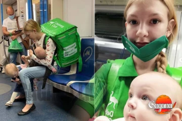 මෙන්න අම්මලා - දරුවෝ දෙන්නත් එක්ක ෆුඩ් ඩිලිවරි යන අවුරුදු 19 මව