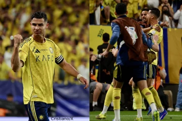 உயரத் தாவி தலையால் முட்டி கோல் அடித்த ரொனால்டோ! அதிர்ந்த மைதானம் (வைரல் வீடியோ)