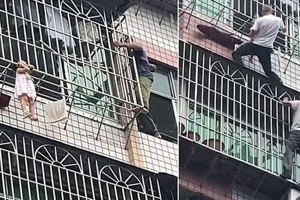 ஜன்னல் கம்பியில் சிக்கிய குழந்தை | Child Caught In A Window Bar