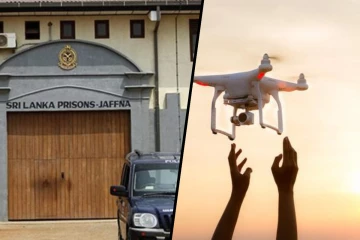 யாழ்.சிறைச்சாலையின் மேலே ட்ரோன் பறக்க விட்டவர் கைது