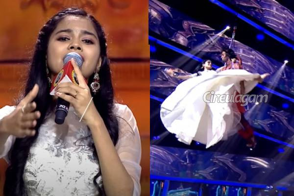 அந்தரத்தில் பறந்தபடி என்னோடு நீ இருந்தால் பாடல் பாடி அசத்திய ஷிவானி.. சரிகமப சீசன் 5ல் அசந்துபோன நடுவர்கள் | Saregamapa Seniors Season 5 Tentkotta Round