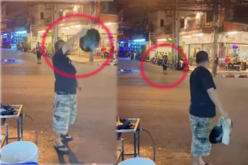 சாலையில் மின்னல் வேகத்தில் பறக்கும் உணவு: நம்பமுடியாத ட்ரெண்டிங் காட்சி