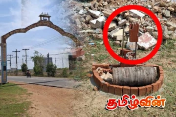 விசமிகளால் சேதமாக்கப்பட்டுள்ள செம்மணி அணையா விளக்கு தூபி! புனரமைப்பு வேலை ஆரம்பம்