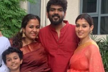 விக்னேஷ் சிவன் தங்கச்சியா இது!! திருமணத்திற்கு பின் மருமகன்களுடன் நடிகை நயன்தாரா.. புகைப்படம்