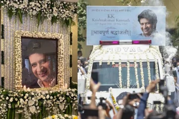 பிரபல பாடகர் கே.கேவின் உடல்தகனம்! கண்ணீருடன் வழியனுப்பிய குடும்பத்தார்