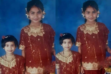 சிறுவயது போட்டோவில் இருக்கும் இந்த சீரியல் நடிகை யார் என்று தெரிகிறதா?... ஹிட் சீரியல் நடிகை தான்