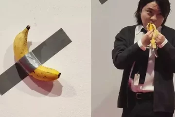 பசியால் சுவற்றில் இருந்த வாழைப்பழத்தை உண்ட மாணவன்