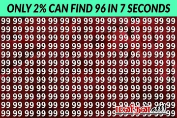 தீவிர பார்வை கொண்ட 2% பேர் மட்டுமே கண்டுபிடிக்க முடியும் ... 96 எங்கே?
