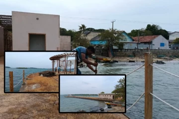 திருகோணமலை துறைமுக வீதியில் அமைக்கப்பட்டிருந்த சட்டவிரோத கட்டடங்கள் அகற்றல்