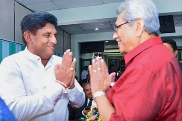 கோட்டாபயவின் இரண்டாம் அத்தியாயத்தை நடிக்க முயற்சிக்கும் சஜித்