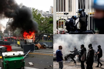 பற்றி எரியும் பாரீஸ்... மேக்ரானின் புதிய சட்டத்திற்கு பிரான்சில் கடும் எதிர்ப்பு