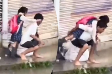 ஆறாக ஓடும் மழை தண்ணீர்... அண்ணனின் பாசத்தைப் பாருங்க