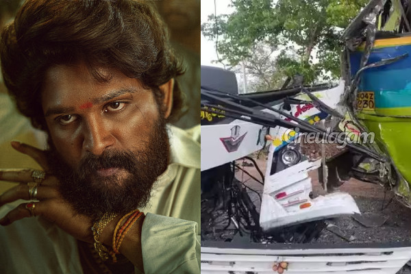 சாலை விபத்தில் சிக்கிய புஷ்பா 2 படக்குழுவினர்.. பலத்த காயங்களுடன் மருத்துவமனையில் அனுமதி! | Pushpa 2 Movie Crew Meet With Accident