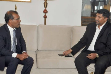 மாலைத்தீவு முன்னாள் ஜனாதிபதி நஷீத் உடன் ருவன் விஜேவர்த்தன சந்திப்பு