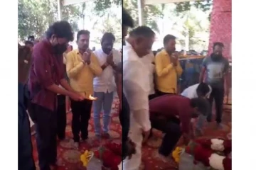 புனித் ராஜ்குமார் நினைவிடத்தில் - நடிகர் விஜய் அஞ்சலி