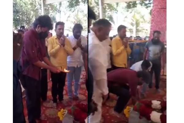 புனித் ராஜ்குமார் நினைவிடத்தில் - நடிகர் விஜய் அஞ்சலி - தமிழ்நாடு