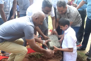 கண்டி - சாஹிரா தேசிய பாடசாலையில் நடைபெற்ற அடிக்கல் நாட்டு விழா