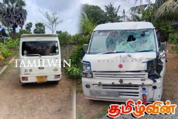 யாழில் இறுதி ஊர்வலத்தில் ஈடுபட்டவர்களை மோதிய வாகனம் மீட்பு!