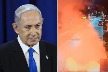 இஸ்ரேலிய பிரதமர் வீட்டில் அடுத்தடுத்து வெடித்த குண்டுகள்: வெளியான சிசிடிவி காட்சிகள்