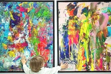 உலகின் கவனத்தை ஈர்த்த 2 வயது சிறுவனின் ஓவியம்: இலட்சம் மதிப்பில் ஏலம்