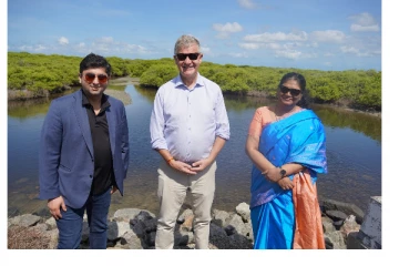 கண்டல் தாவரங்கள் தொடர்பில் ஆராய மண்டைதீவிற்கு சென்ற எரிக் சொல்ஹெய்ம்