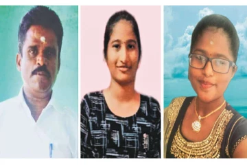 மின்சார ரயில் மோதி விபத்து.. தூக்கி வீசப்பட்ட அப்பா, 2 மகள்கள் - சோகம்!