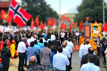 ஜெனிவாவில் நீதிகோரிய புலம்பெயர் தமிழர்கள் : திலீபனின் நினைவூர்தி மீதான தாக்குதலுக்கும் எதிர்வினை