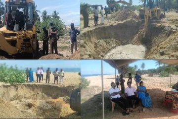 முள்ளிவாய்க்காலில் தொடரும் விடுதலைப்புலிகளின் உபகரணங்களைத் தேடும் அகழ்வுப் பணிகள்