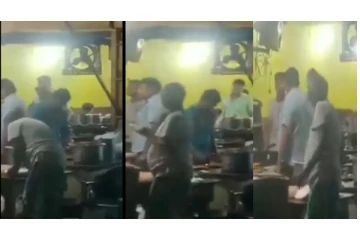 தந்தூரி ரொட்டியில் எச்சிலை துப்பி தீயில் சுட்ட நபர் - வைரலாகும் அதிர்ச்சி வீடியோ...!