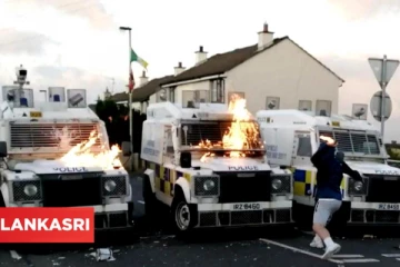 பிரித்தானியாவில் பொலிஸ் மீது தொடரும் வன்முறை: பெட்ரோல் குண்டுகள் வீசி தாக்குதல்! தீயாக பரவும் பயங்கர விடியோக்கள்!