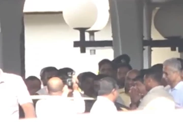 බැසිල් රාජපක්ෂට උණුසුම් පිළිගැනීමක්.. (VIDEO)