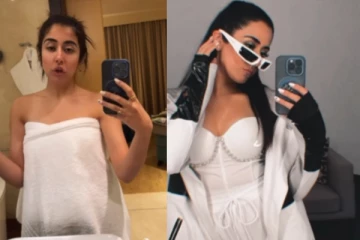 டவல் உடன் வீடியோ வெளியிட்ட பாடகி.. ரசிகர்கள் ஷாக்