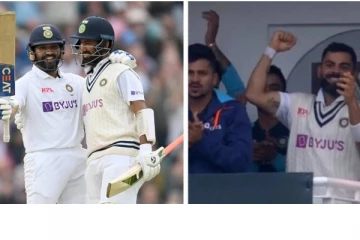 சிக்ஸர் அடித்து சதமடித்த ரோகித்! கொண்டாடிய கோலி: வைரலாகும் வீடியோ