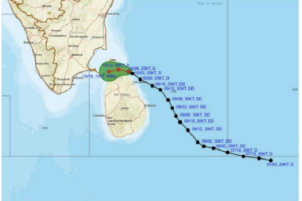 முல்லைத்தீவுக்கு கிழக்காக தாழமுக்கம் ; வடக்கு பகுதியின் வானிலை தொடர்பில் சற்றுமுன் வெளியான தகவல் | Low Pressure Area East Of Mullaitivu