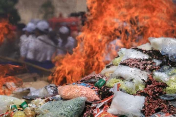 600 கிலோ போதைப்பொருட்கள் அழிப்பு