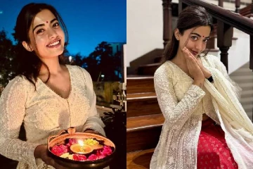 ராஷ்மிகா அவர் காதலர் வீட்டில் கொண்டாடிய அழகிய தீபாவளி புகைப்படங்கள் இதோ