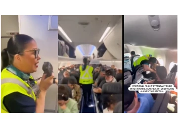 30 ஆண்டுகளுக்குப் பிறகு தன் ஆசிரியை பார்த்த விமானப் பணிப்பெண் - ஓட்டிச் சென்று கட்டியணைத்த நெகிழ்ச்சி வீடியோ..!