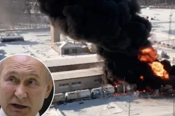 ரஷ்ய எண்ணெய் சுத்திகரிப்பு நிலையம் ஒன்றில் பயங்கர தீ: நாசகாரர்களின் சதிவேலையா?