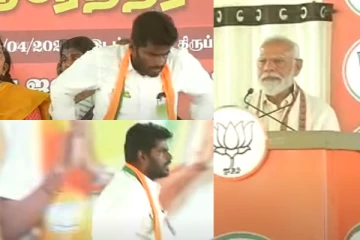 மேடையில் பேசிக்கொண்டிருந்த மோடி..சட்டென எழுந்த ஓடிய அண்ணாமலை..அமைதியான அரங்கம்