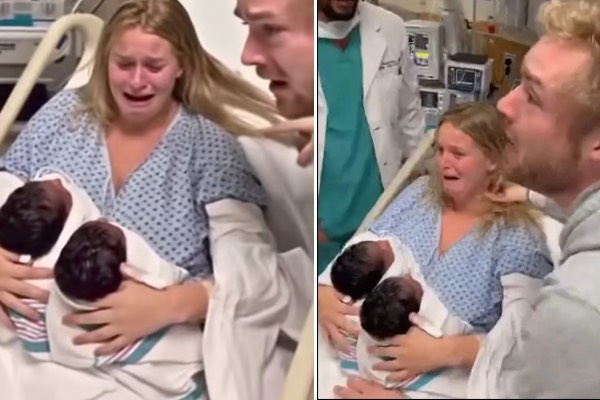 தாஜ்மகாலுக்கு சுற்றுலா வந்த அமெரிக்க பெண்ணுக்கு பிறந்த கருப்பு நிற குழந்தைகள்! உண்மை என்ன? | American Wife Give Birth To 2 Black Child Video தாஜ்மகாலுக்கு சுற்றுலா வந்த அமெரிக்க பெண்ணுக்கு பிறந்த கருப்பு நிற குழந்தைகள்! உண்மை என்ன? | American Wife Give Birth To 2 Black Child Video