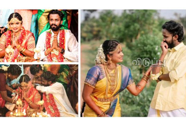 வீடு கட்டிய கையோடு திடீர் ரகசிய திருமணம்!! விஜய் டிவி பிரபலத்தின் மனைவி யார் தெரியுமா | Kpy Fame Actor Dheena Ties The Knot With Pragathi