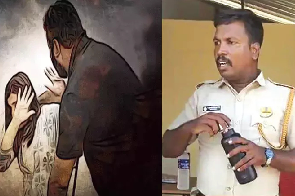 காதலனை விரட்டிவிட்டு இளம் பெண்ணிடம் சில்மிஷம் செய்த போலீஸ்! | Karaikal Cop Molests Girl At Beach Dismiss காதலனை விரட்டிவிட்டு இளம் பெண்ணிடம் சில்மிஷம் செய்த போலீஸ்! | Karaikal Cop Molests Girl At Beach Dismiss