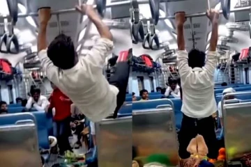 நடக்க இடம் இல்லை.. அதனால் ஸ்பைடர்மேனாக மாறிய இளைஞர்