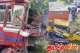 பயணிகள் பேருந்து மோதி விபத்து - 23 பேர் காயம்