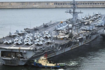 தென்கொரியாவில் நிலை நிறுத்தப்பட்ட அமெரிக்க நாசகார கப்பல்